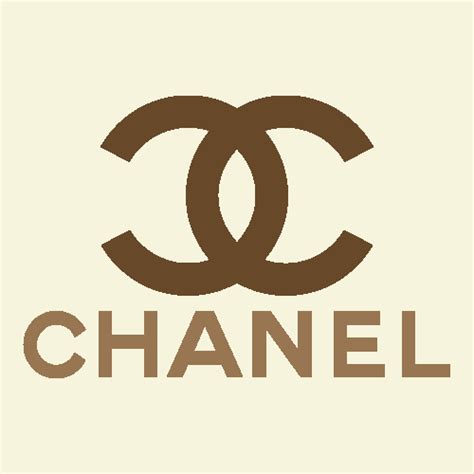 chanel logo beige